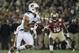 Auburn's Tre Mason runs during the first half of the NCAA BCS National Championship college football game against Florida State Monday, Jan. 6, 2014, in Pasadena, Calif. (AP Photo/David J. Phillip)