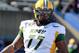 North Dakota State offensive tackle Billy Turner warms up before an NCAA college football game versus Indiana State in Terre Haute, Ind., Saturday, Oct. 26, 2013. (AP Photo/Brent Smith)