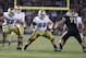 Notre Dame guards Chris Watt (66) and Nick Martin drop back to block against Purdue during the second half of an NCAA college football game in West Lafayette, Ind., Saturday, Sept. 14, 2013. (AP Photo/Michael Conroy)