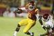 Southern California wide receiver Marqise Lee runs against Washington State during the second half of an NCAA college football game in Los Angeles, Saturday, Sept. 7, 2013. (AP Photo/Chris Carlson)