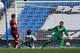 BRIGHTON, ENGLAND - AUGUST 10: Chris Martin of Derby (L) slots the ball past goalkeeper Tomasz Kuszczak of Brighton during the Sky Bet Championship match between Brighton & Hove Albion and Derby County at Amex Stadium on August 10, 2013 in Brighton, England. (Photo by Mike Hewitt/Getty Images)