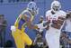 Fresno State wide receiver Davante Adams (15) catches a touchdown pass against San Jose State cornerback Akeem King (25) during the first half of an NCAA college football game on Friday, Nov. 29, 2013, in San Jose, Calif. (AP Photo/Tony Avelar)