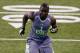 Utah State defensive back Maurice Alexander runs a drill at the NFL football scouting combine in Indianapolis, Tuesday, Feb. 25, 2014. (AP Photo/Michael Conroy)