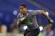 Duke defensive back Ross Cockrell runs a drill at the NFL football scouting combine in Indianapolis, Tuesday, Feb. 25, 2014. (AP Photo/Michael Conroy)