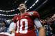 NEW ORLEANS, LA - JANUARY 02: AJ McCarron #10 of the Alabama Crimson Tide walks off the field after the Allstate Sugar Bowl at the Mercedes-Benz Superdome on January 2, 2014 in New Orleans, Louisiana. The Sooners defeated the Crimson Tide 45-31. (Photo by Kevin C. Cox/Getty Images)