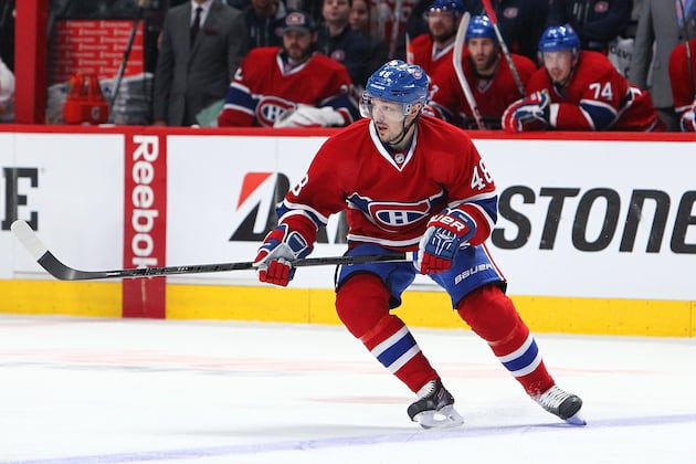 Habs' Briere Healthy Scratch, Prust Returns for Game 5