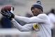 This Oct. 19, 2013 photo shows Murray State wide receiver Walter Powell (9) playing against Austin Peay in an NCAA college football game in Murray, Ky. (AP Photo/Mark Zaleski)