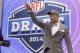 Vanderbilt wide receiver Jordan Matthews reacts to the crowd after being selected as the 42 pick by the Philadelphia Eagles in the second round of the 2014 NFL Draft, Friday, May 9, 2014, in New York. (AP Photo/Jason DeCrow)