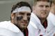 Stanford defensive end Ben Gardner (49) sits on the team bench during the first half of an NCAA college football game against Army on Saturday, Sept. 14, 2013, in West Point, N.Y. (AP Photo/Mike Groll)