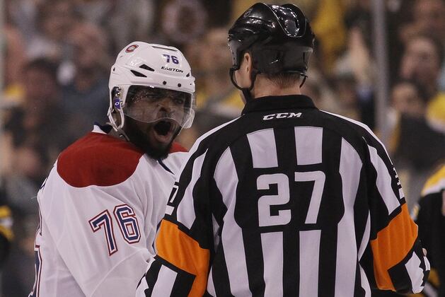 Video: Shawn Thornton Squirts P.K. Subban with Water, Laughs About It