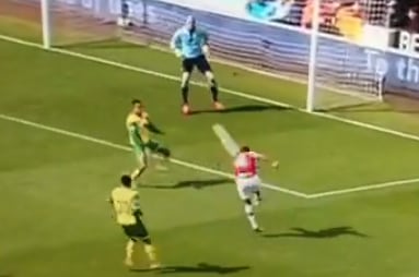 Vine: Ramsey's Picture-Perfect Volley
