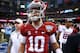 NEW ORLEANS, LA - JANUARY 02: AJ McCarron #10 of the Alabama Crimson Tide walks off the field after the Allstate Sugar Bowl at the Mercedes-Benz Superdome on January 2, 2014 in New Orleans, Louisiana. The Sooners defeated the Crimson Tide 45-31. (Photo by Streeter Lecka/Getty Images)