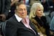 Nov 13, 2013; Los Angeles, CA, USA; Los Angeles Clippers owner Donald Sterling (left) and wife Shelly Sterling attend the game against the Oklahoma City Thunder at Staples Center. The Clippers defeated the Thunder 111-103. Mandatory Credit: Kirby Lee-USA TODAY Sports