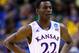 ST LOUIS, MO - MARCH 21: Andrew Wiggins #22 of the Kansas Jayhawks looks on after a play against the Eastern Kentucky Colonels during the second round of the 2014 NCAA Men's Basketball Tournament at Scottrade Center on March 21, 2014 in St Louis, Missouri. (Photo by Andy Lyons/Getty Images)