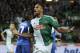 FILE - In this Nov. 7, 2013, file photo, Rapid Vienna's Terrence Boyd celebrates after scoring during the Europa League group G soccer match against Belgian club KRC Genk, in Vienna, Austria. While fans of the U.S. national team wait to see if Jozy Altidore can find his missing scoring touch for Sunderland in the final weeks of the Premier League, coach Jurgen Klinsmann has noticed another American striker heating up in Austria. Boyd scored two more goals last weekend for Rapid Vienna, netting both in a 2-1 win over league champion Red Bull Salzburg. That followed his two-goal performance a week earlier. (AP Photo/Hans Punz, File)