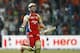 Royal Challengers Bangalore batsman AB de Villiers celebrates their win over Pune Warriors in the Indian Premier League (IPL) cricket match in Bangalore, India, Tuesday, April 17, 2012. Royal Challengers Bangalore won the match by six wickets. (AP Photo/Aijaz Rahi)