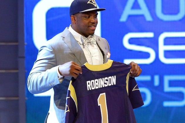 Rams Say Greg Robinson Could Begin Career at Guard