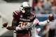 ORLANDO, FL - JANUARY 01: Bruce Ellington #23 of the South Carolina Gamecocks hauls in a 39 yard touchdown pass during the first half of their game against the Wisconsin Badgers at the Capital One Bowl on January 1, 2014 in Orlando, Florida. (Photo by Scott Halleran/Getty Images)