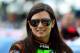 May 10, 2014; Kansas City, KS, USA; NASCAR Sprint Cup Series driver Danica Patrick during the 5-Hour Energy 400 at Kansas Speedway. Mandatory Credit: Andrew Weber-USA TODAY Sports