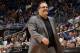 ORLANDO, FL - MARCH 21: Stan Van Gundy of the Orlando Magic smiles as he walks back to the bench during the game against the Phoenix Suns on March 21, 2012 at Amway Center in Orlando, Florida. NOTE TO USER: User expressly acknowledges and agrees that, by downloading and or using this photograph, User is consenting to the terms and conditions of the Getty Images License Agreement. Mandatory Copyright Notice: Copyright 2012 NBAE (Photo by Fernando Medina/NBAE via Getty Images)