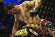 Nov 6, 2013; Fort Campbell, KY, USA; Jorge Masvidal (red gloves) fights Rustam Khabilov (blue gloves) in the lightweight bout during UFC Fight for the Troops at Fort Campbell. Mandatory Credit: Joshua Lindsey-USA TODAY Sports