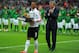LONDON, ENGLAND - MAY 29: Captain Ashley Cole of England is honoured with his 100th cap as Roy Hodgson manager of England looks on prior to the International Friendly match between England and the Republic of Ireland at Wembley Stadium on May 29, 2013 in London, England. (Photo by Mike Hewitt/Getty Images)