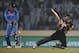 Australia's batsman Glenn Maxwell, right, is bowled out by India's bowler Ravichandran Ashwin during their ICC Twenty20 Cricket World Cup match in Dhaka, Bangladesh, Sunday, March 30, 2014. (AP Photo/Aijaz Rahi)