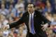 Duke head coach Mike Krzyzewski reacts to a call during the second half of an NCAA college basketball game against North Carolina State in the semifinals of the Atlantic Coast Conference tournament in Greensboro, N.C., Saturday, March 15, 2014. Duke won 75-67.(AP Photo/Gerry Broome)