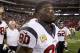 Houston Texans' Andre Johnson walks off the field after an NFL football game loss to the Arizona Cardinals on Sunday, Nov. 10, 2013, in Glendale, Ariz. The Cardinals defeated the Texans 27-24. (AP Photo/Ross D. Franklin)