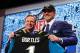 NEW YORK, NY - MAY 08: Blake Bortles of the UCF Knights poses with NFL Commissioner Roger Goodell after he was picked #3 overall by the Jacksonville Jaguars during the first round of the 2014 NFL Draft at Radio City Music Hall on May 8, 2014 in New York City. (Photo by Elsa/Getty Images)