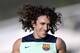 FC Barcelona's Carles Puyol attends a training session at the Sports Center FC Barcelona Joan Gamper in San Joan Despi, Spain, Thursday, Aug. 15, 2013. (AP Photo/Manu Fernandez)