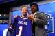 NEW YORK, NY - MAY 08: Sammy Watkins of the Clemson Tigers poses with NFL Commissioner Roger Goodell after he was picked #4 overall by the Buffalo Bills during the first round of the 2014 NFL Draft at Radio City Music Hall on May 8, 2014 in New York City. (Photo by Elsa/Getty Images)