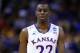ST LOUIS, MO - MARCH 23: Andrew Wiggins #22 of the Kansas Jayhawks looks on against the Stanford Cardinal during the third round of the 2014 NCAA Men's Basketball Tournament at Scottrade Center on March 23, 2014 in St Louis, Missouri. (Photo by Andy Lyons/Getty Images)