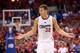 LOS ANGELES, CA - MAY 15: Blake Griffin #32 of the Los Angeles Clippers complains to a referee against the Oklahoma City Thunder in Game Six of the Western Conference Semifinals during the 2014 NBA Playoffs at Staples Center on May 15, 2014 in Los Angeles, California. The Thunder won 10-98 win the series four games to two. NOTE TO USER: User expressly acknowledges and agrees that, by downloading and or using this photograph, User is consenting to the terms and conditions of the Getty Images License Agreement. (Photo by Stephen Dunn/Getty Images)