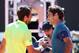 ROME, ITALY - MAY 14: Jeremy Chardy of France is congratulated by Roger Federer of Switzerland after their match during day four of the Internazionali BNL d'Italia tennis 2014 on May 14, 2014 in Rome, Italy. (Photo by Julian Finney/Getty Images)