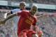 Liverpool's Glen Johnson in action during their English Premier League soccer match against Manchester City at Anfield in Liverpool, England, Sunday April. 13, 2014. (AP Photo/Clint Hughes)