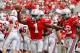 COLUMBUS, OH - SEPTEMBER 1: Bradley Roby #1 of the Ohio State Buckeyes celebrates scoring a touchdown after Zac Murphy #45 of the Miami Redhawks fumbled a punt during the third quarter on September 1, 2012 at Ohio Stadium in Columbus, Ohio. Ohio State defeated Miami 56-10. (Photo by Kirk Irwin/Getty Images)