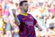 BARCELONA, SPAIN - APRIL 05: Lionel Messi of FC Barcelona celebrates after scoring the opening goal during the La Liga match between FC Barcelona and Real Betis Balompie at Camp Nou on April 5, 2014 in Barcelona, Spain. (Photo by David Ramos/Getty Images)