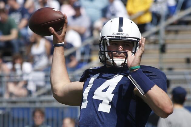 PSU QBs Coach Ricky Rahne Pleased with Christian Hackenberg, O'Connor