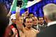 Dec 8, 2012; Las Vegas, NV, USA; Juan Manuel Marquez enters the ring before boxing Manny Pacquiao (not pictured) in their welterweight bout at MGM Grand Garden Arena. Juan Manuel Marquez won the bout by sixth round knockout. Mandatory Credit: Joe Camporeale-USA TODAY Sports