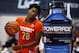 McDonald's East All-American Justise Winslow, of Houston, Texas, competes in the skills contest during the McDonald's All-American Jam Fest at the University of Chicago in Chicago, on Monday, March 31, 2014. (AP Photo/Andrew A. Nelles)
