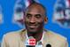 NEW ORLEANS, LA - FEBRUARY 16: Kobe Bryant of the Los Angeles Lakers addresses the media before the 2014 NBA All-Star game at the Smoothie King Center on February 16, 2014 in New Orleans, Louisiana. NOTE TO USER: User expressly acknowledges and agrees that, by downloading and or using this photograph, User is consenting to the terms and conditions of the Getty Images License Agreement. (Photo by Christian Petersen/Getty Images)