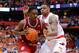 SYRACUSE, NY - DECEMBER 03: Noah Vonleh #1 of the Indiana Hoosiers drives to the basket around the defense of DaJuan Coleman #32 of the Syracuse Orange during the second half at the Carrier Dome on December 3, 2013 in Syracuse, New York. Syracuse defeated Indiana 69-52. (Photo by Rich Barnes/Getty Images)