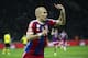 Bayern's Arjen Robben of the Netherlands celebrates scoring his side's first goal during the German Soccer Cup Final between FC Bayern Munich and Borussia Dortmund at the Olympic Stadium in Berlin, Germany, Saturday, May 17, 2014. (AP Photo/Gero Breloer)