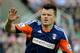 Fulham's John Arne Riise during the English Premier League soccer match between Stoke City and Fulham at the Britannia Stadium in Stoke On Trent, England, Saturday, May 3, 2014. (AP Photo/Rui Vieira)