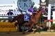 BALTIMORE, MD - MAY 17: California Chrome #3, ridden by Victor Espinoza, crosses the finishline to win the 139th running of the Preakness Stakes at Pimlico Race Course on May 17, 2014 in Baltimore, Maryland. (Photo by Jim Dietz/Getty Images)