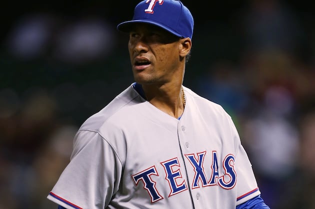Alexi Ogando Becomes Latest Rangers Player to Leave Game with Injury