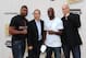 From left, Quinton Jackson, Kevin Kay, president of Spike TV, Muhammed Lawal and Jimmy Smith arrive at Spike TV's Guys Choice Awards at Sony Pictures Studios on Saturday, June 8, 2013, in Culver City, Calif. (Photo by Frank Micelotta/Invision/AP)