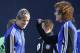 Chelsea FC's Fernando Torres, left, and David Luiz, right, smile during a training session for the FIFA Club World Cup soccer tournament in Yokohama, near Tokyo, Friday, Dec. 14, 2012. Chelsea will play Brazil's Corinthians in Sunday's final match. (AP Photo/Koji Sasahara)