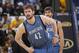 OAKLAND, CA - APRIL 14: Kevin Love #42 of the Minnesota Timberwolves during a game against the Golden State Warriors on April 14, 2014 at Oracle Arena in Oakland, California. NOTE TO USER: User expressly acknowledges and agrees that, by downloading and or using this photograph, user is consenting to the terms and conditions of Getty Images License Agreement. Mandatory Copyright Notice: Copyright 2014 NBAE (Photo by Rocky Widner/NBAE via Getty Images)